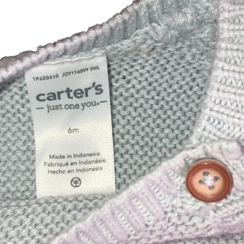 carter’s -just one you-Baby Boy Knit One-Piece Romper Set Size 6 Months - Picture 2 of 7
